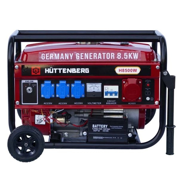 Grupo electrógeno silencioso Hüttenberg H8500 de 8,5 kW
